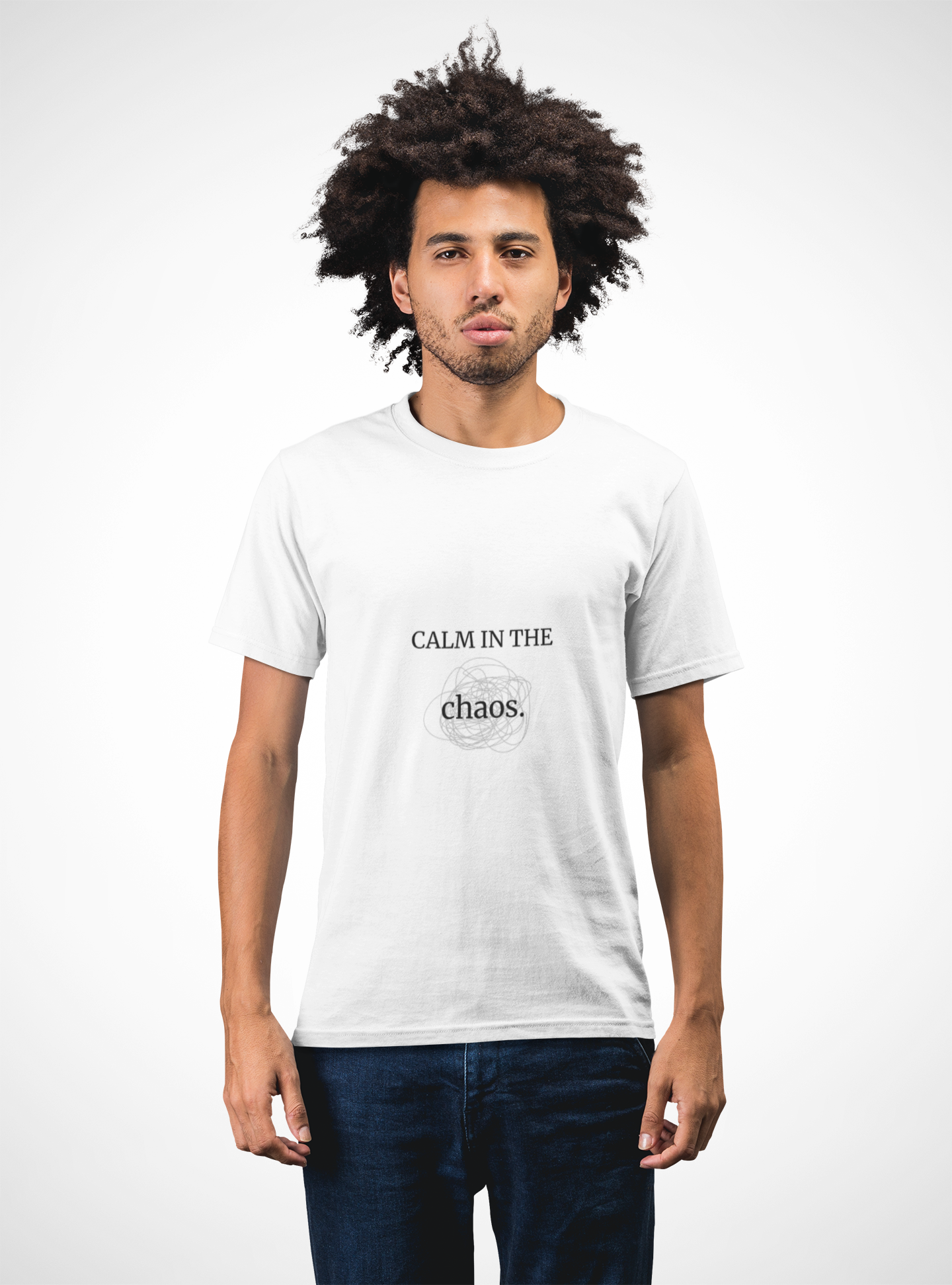 Calm in the Chaos Unisex Softstyle T-Shirt | Relaxed Tee, Inspirational Gift, Mindfulness Apparel, Casual Wear, Self-Care Fashion